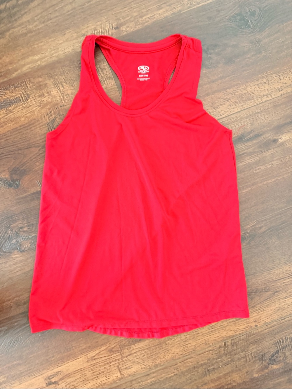 Athletic Works Bright Red Racerback Tank Top